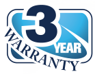 3 year warranty badge